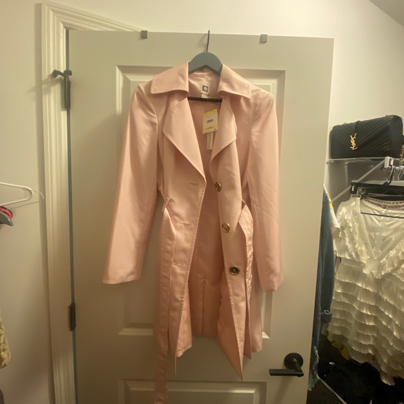 Kate Spade pastel pink lightweight trench jacket new with tags size M - Picture 3 of 3